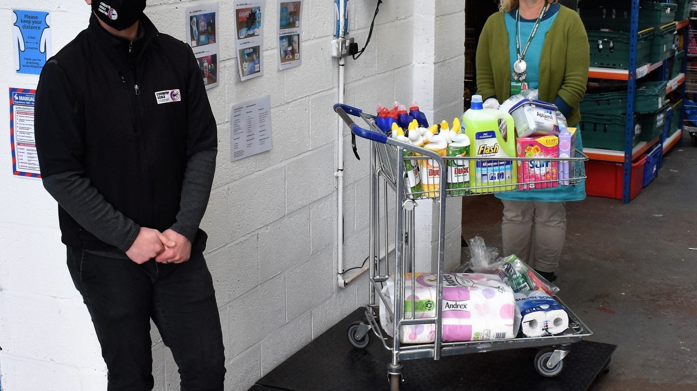 Bare Necessities charity receives much needed donation from Coventry Scale Company