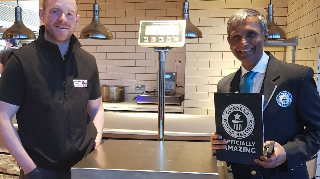 Coventry Scale Company a chip off the old Block as it Rescues Guinness World Record Attempt at Resorts World, Birmingham