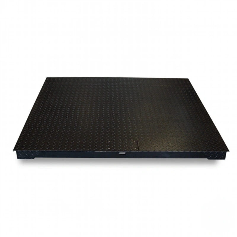 Black diamond plate industrial floor scale