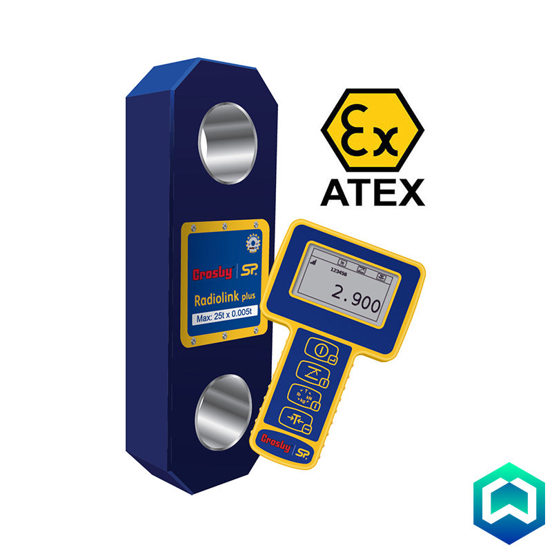 Crosby Straightpoint ATEX Radiolink Plus Wireless Dynamometer Tension Load Cell for use in Zone 0,1 and 2