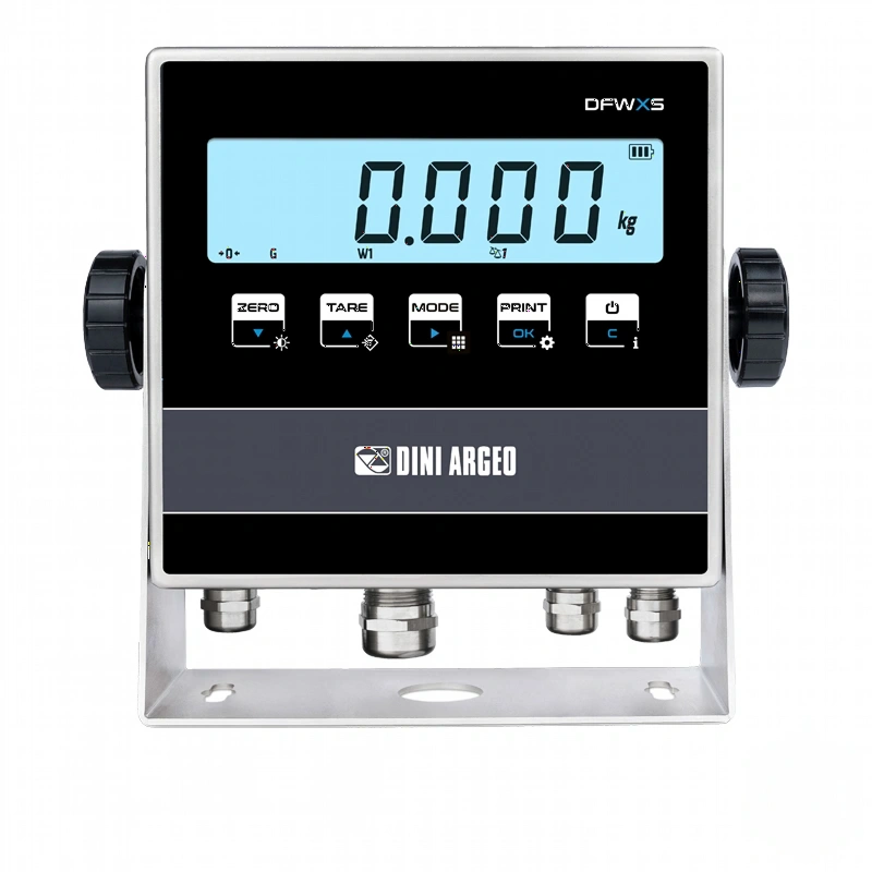 Silver dini argeo dfwxs digital scale with black display and control buttons