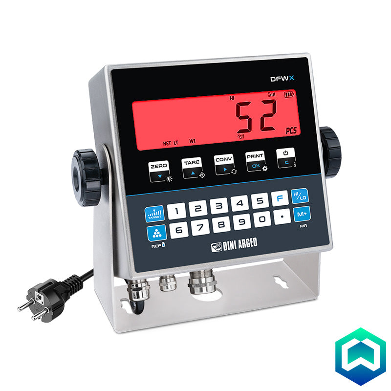 Dini Argeo DFWX IP68/IP69K Multifunctional Weight Indicator - LED Display