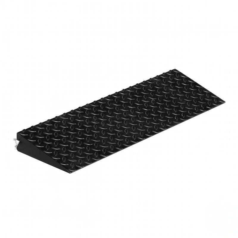 Black diamond plate metal ramp