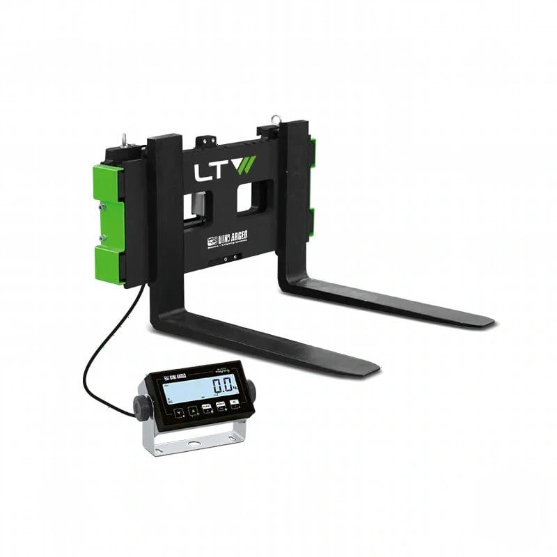 Black and green ltv forklift scale with digital display unit