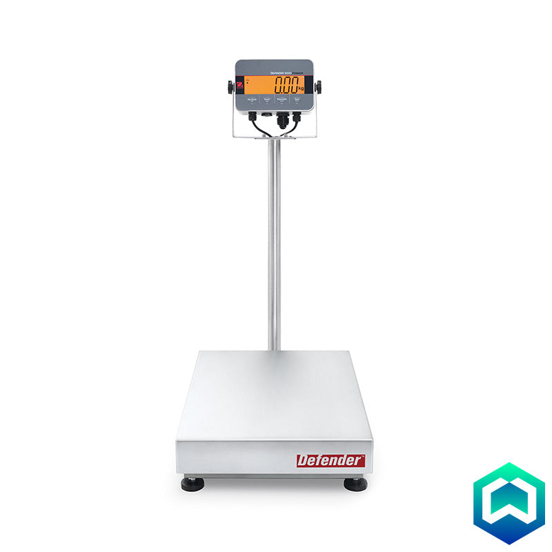 Ohaus - Defender 3000 Stainless Steel Column Mount Indicator - Front