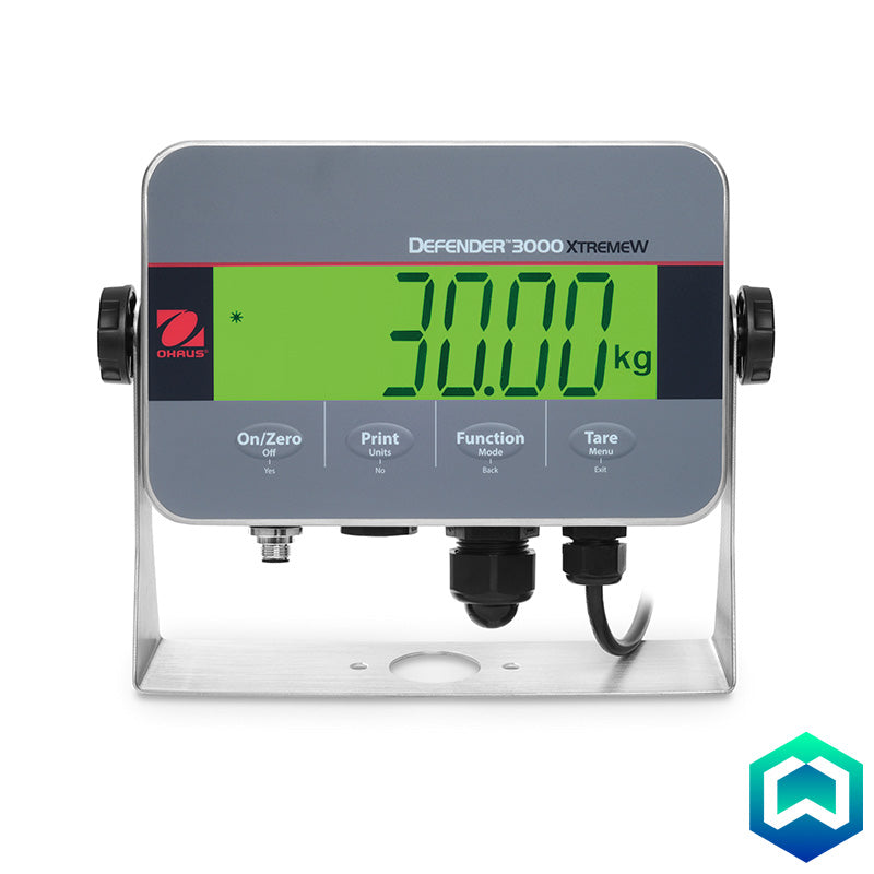 Ohaus - Defender 3000 Stainless Steel Front Mount Indicator - Indicator Green