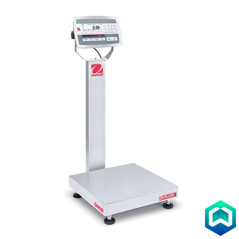 Ohaus - Defender 5000 Stainless Steel Column Mount Bench Scales -Angle