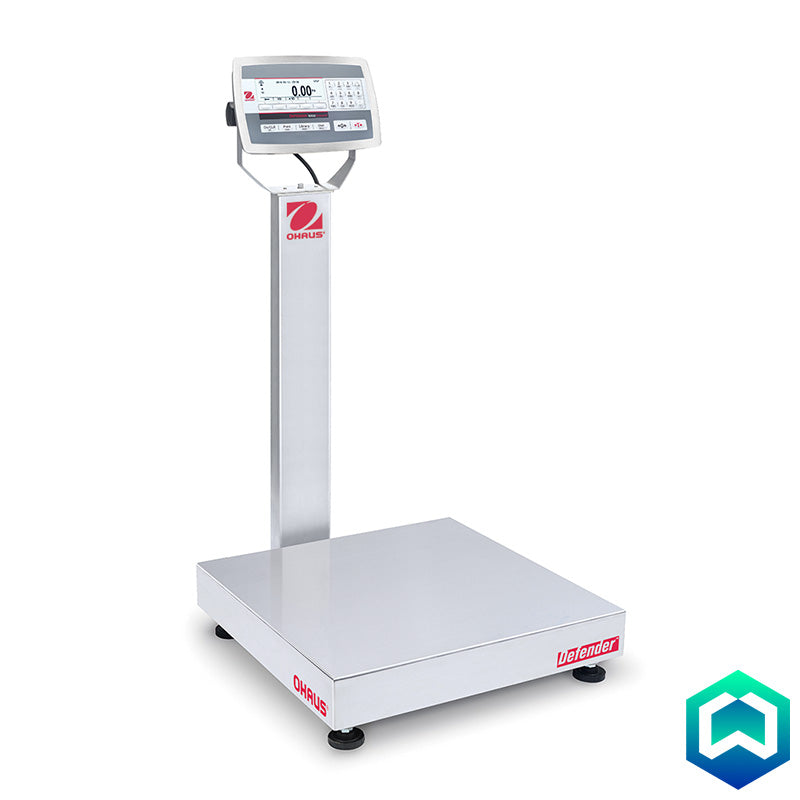 Ohaus - Defender 5000 Stainless Steel Column Mount Bench Scales -Angle