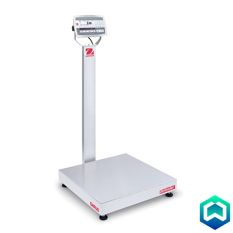 Ohaus - Defender 5000 Stainless Steel Column Mount Bench Scales -Angle