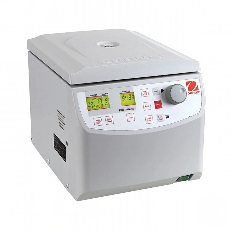 White ohara frontier 50s centrifuge with digital display and control panel