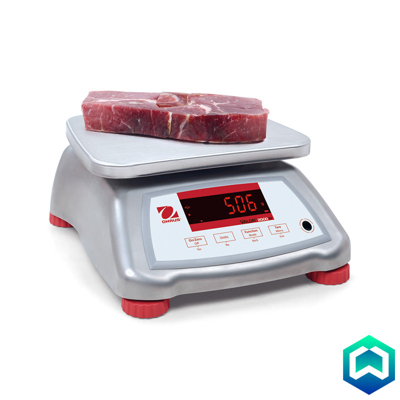 Ohaus - Valor 2000 Stainless Steel Bench Scales - Action