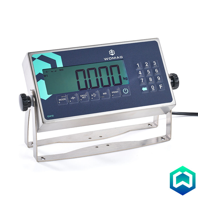 Womag GI400i LCD Stainless Steel Indicator - Angle