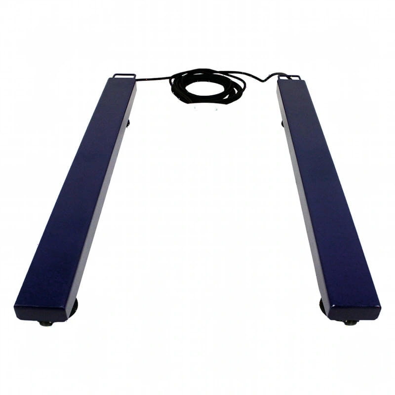 Dark blue rectangular sensor bars with black cables connecting them