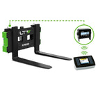 Black and green ltv forklift attachment with digital display unit