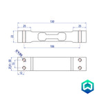 Dini Argeo SPO ATEX Single Point Loadcell - Diagram