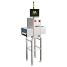 Silver industrial food inspection machine with a digital display and control panel