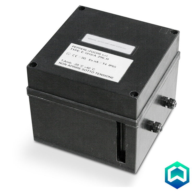 Kit of three intrinsic protection Zener barriers, for connection of devices in ATEX area with devices in safe area, housed in an ABS box.
Marking of single barrier: ATEX II (1) GD [Ex ia Ga] IIC [Ex ia Da] IIIC.
Marking of the whole box with three Zener barriers:
ATEX II 3(1)G Ex nA [ia Ga] IIC T4 Gc (-20°C ≤ Ta ≤ +40°C) for gas
ATEX II 3(1)D Ex tb [ia Da] IIIC T130°C Dc IP65 (-20°C ≤ Ta ≤ +40°C) for dust.
