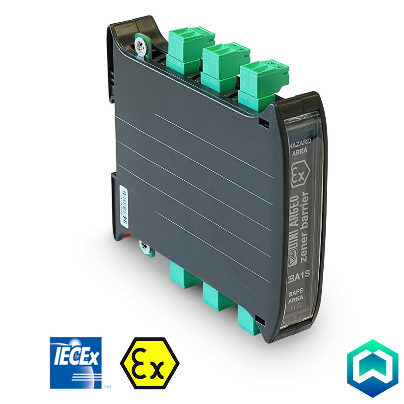 
The Zener Barrier ZBA1S is the perfect solution for the connection between a weighing terminal and a weight receiver system in the ATEX ZONE. ZBA1S integrates three barriers in one, protecting the excitation line, signal and sense. This feature makes the installation easier, especially in small spaces. This saves time and money.